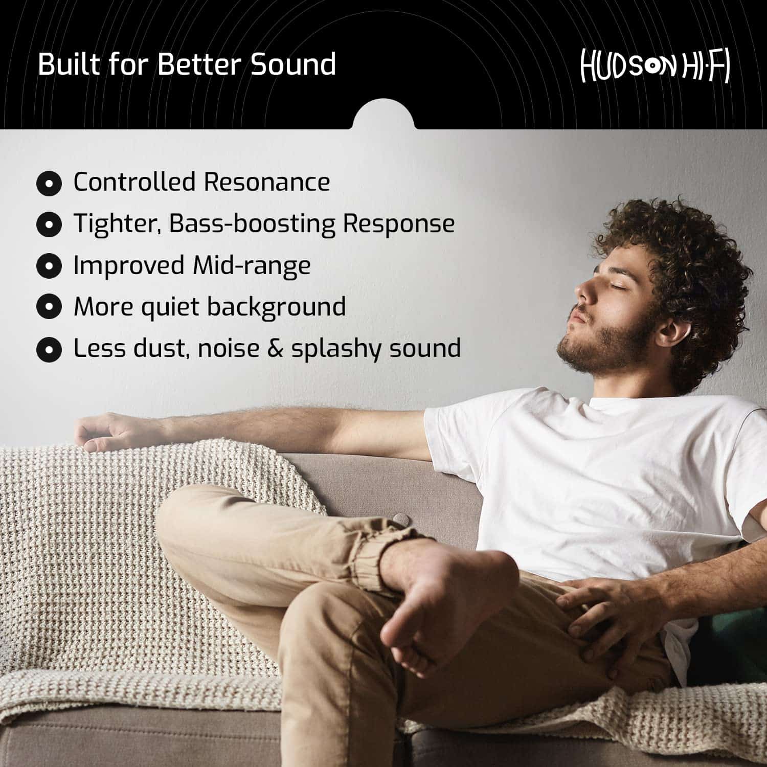 Tapete de Tocadiscos de Acrílico - 11.75" Blanco Tapete de - Imagen 7