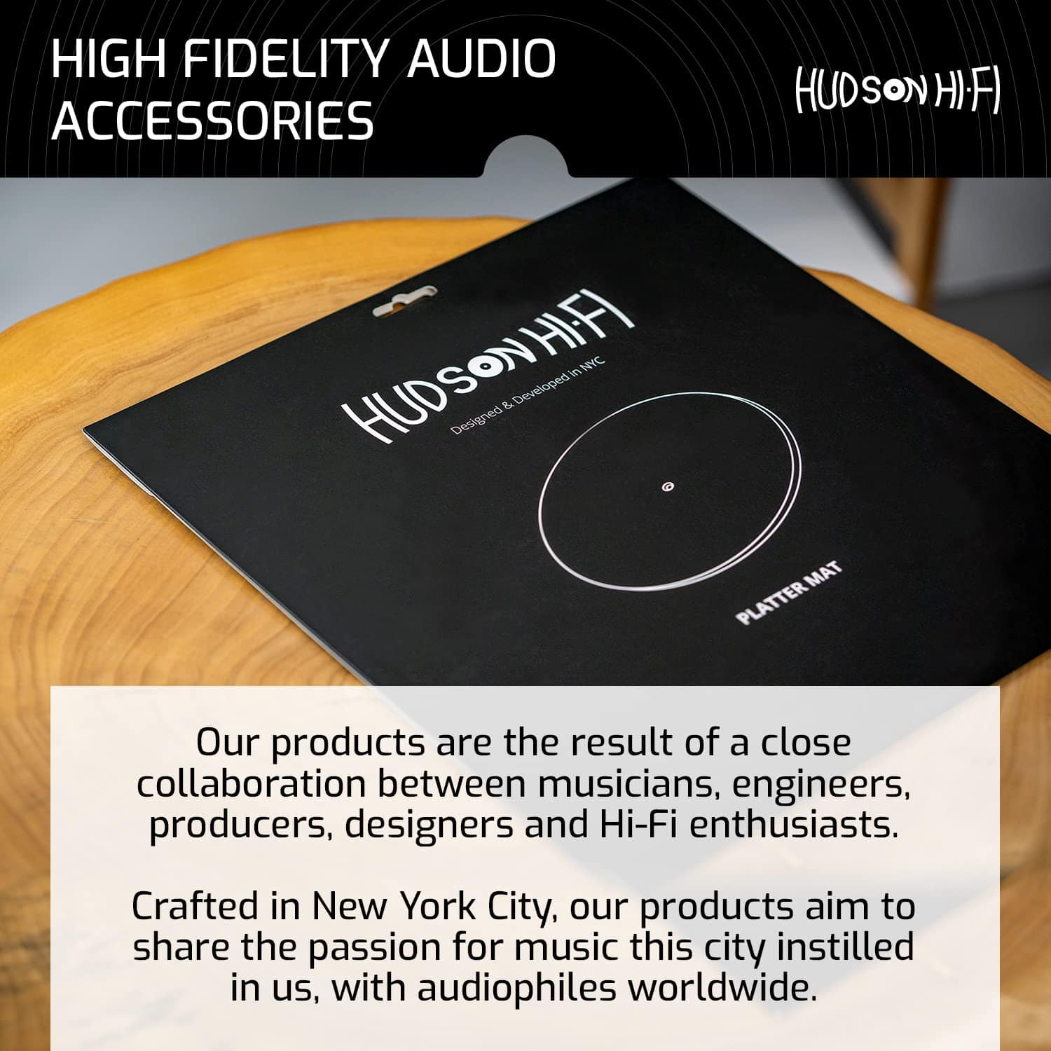 Tapete de Tocadiscos de Acrílico - 11.75" Blanco Tapete de - Imagen 9