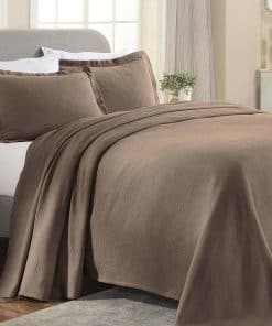 Set de Colcha de Algodón de 3 Piezas con Estampado Paisley