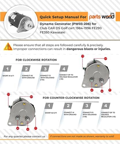 Generador de Arranque de 12V para Carrito de Golf Club CAR - Imagen 6