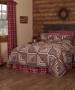 Edredón de lujo VHC Brands 29188 Braxton tamaño King 105x120