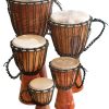 Djembe Iniciante Liso, 16" de alto, cabeza de 7.5-8.5"