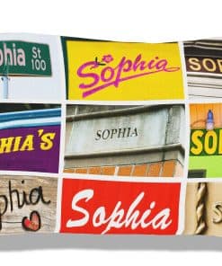 Funda de Almohada Personalizada con el nombre SOPHIA -