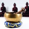 Set de Cuenco Tibetano Hecho a Mano con Mazo y Cojín de