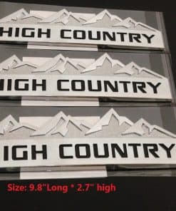 Emblemas Genuinos de Alta Montaña Cromados 3X para Puerta y