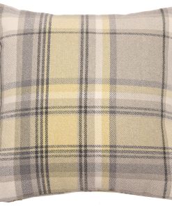 Fundas de cojín a cuadros McAlister Textiles Mimosa Yellow