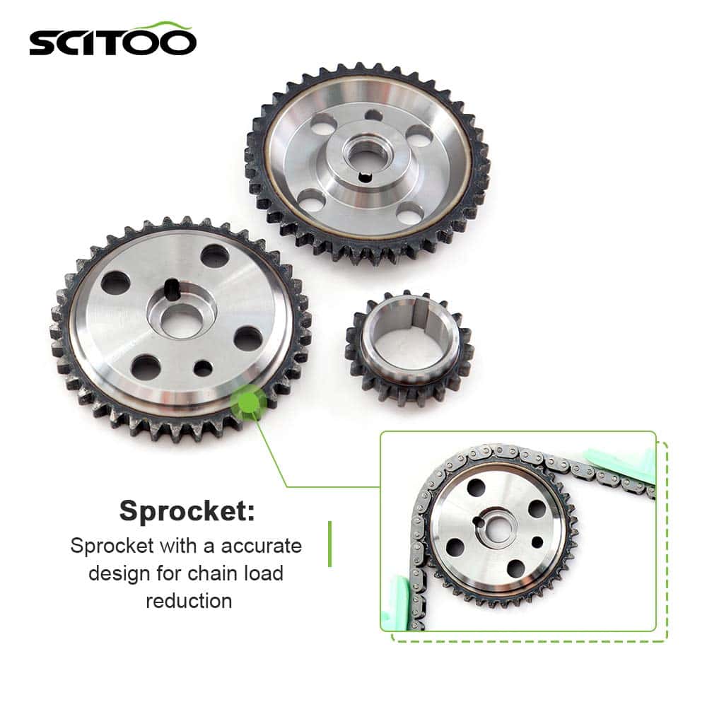 Kit de Cadena de Tiempo del Motor SCITOO TK10249 Reemplazo - Imagen 5