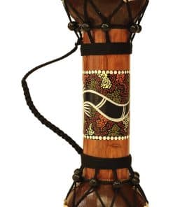 Djembe de Madera Tallada a Mano de Doble Cara de Colección
