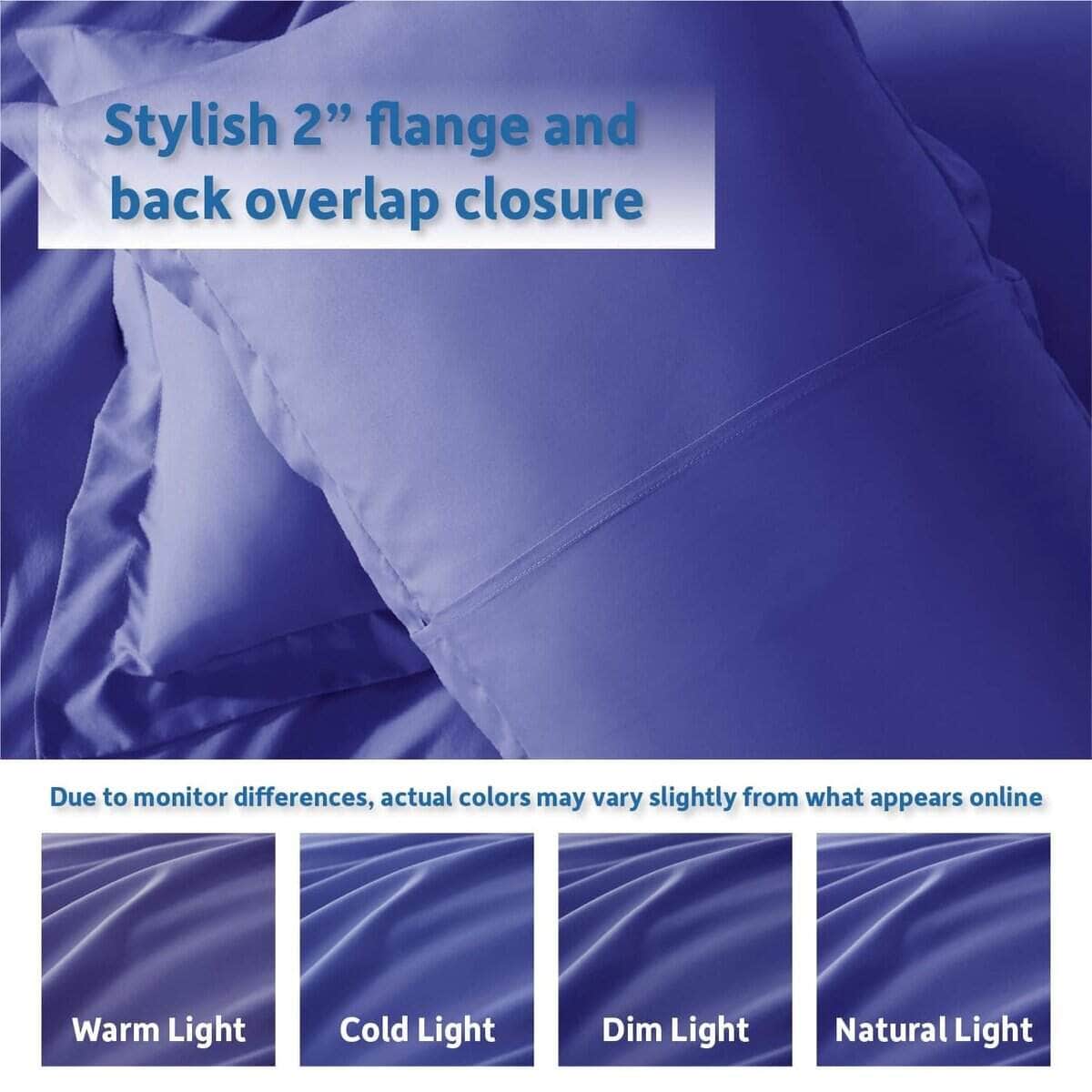 Juego de Funda Nórdica Azul Real Nestl Queen Size - Suave - Imagen 9