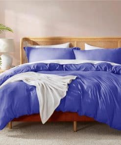 Juego de Funda Nórdica Azul Real Nestl Queen Size - Suave