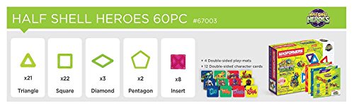 Set de 60 piezas MAGFORMERS Tortugas Ninja Adolescentes, - Imagen 10