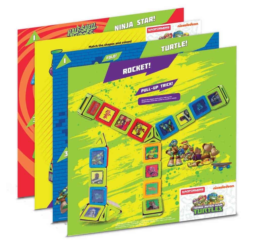 Set de 60 piezas MAGFORMERS Tortugas Ninja Adolescentes, - Imagen 8