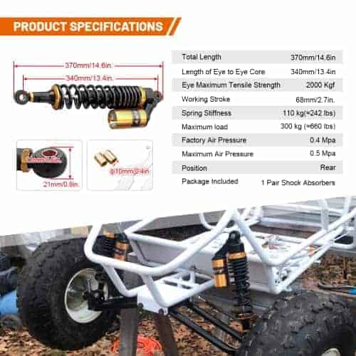 Amortiguadores Traseros Universales para Motocicleta GZYF - Imagen 5