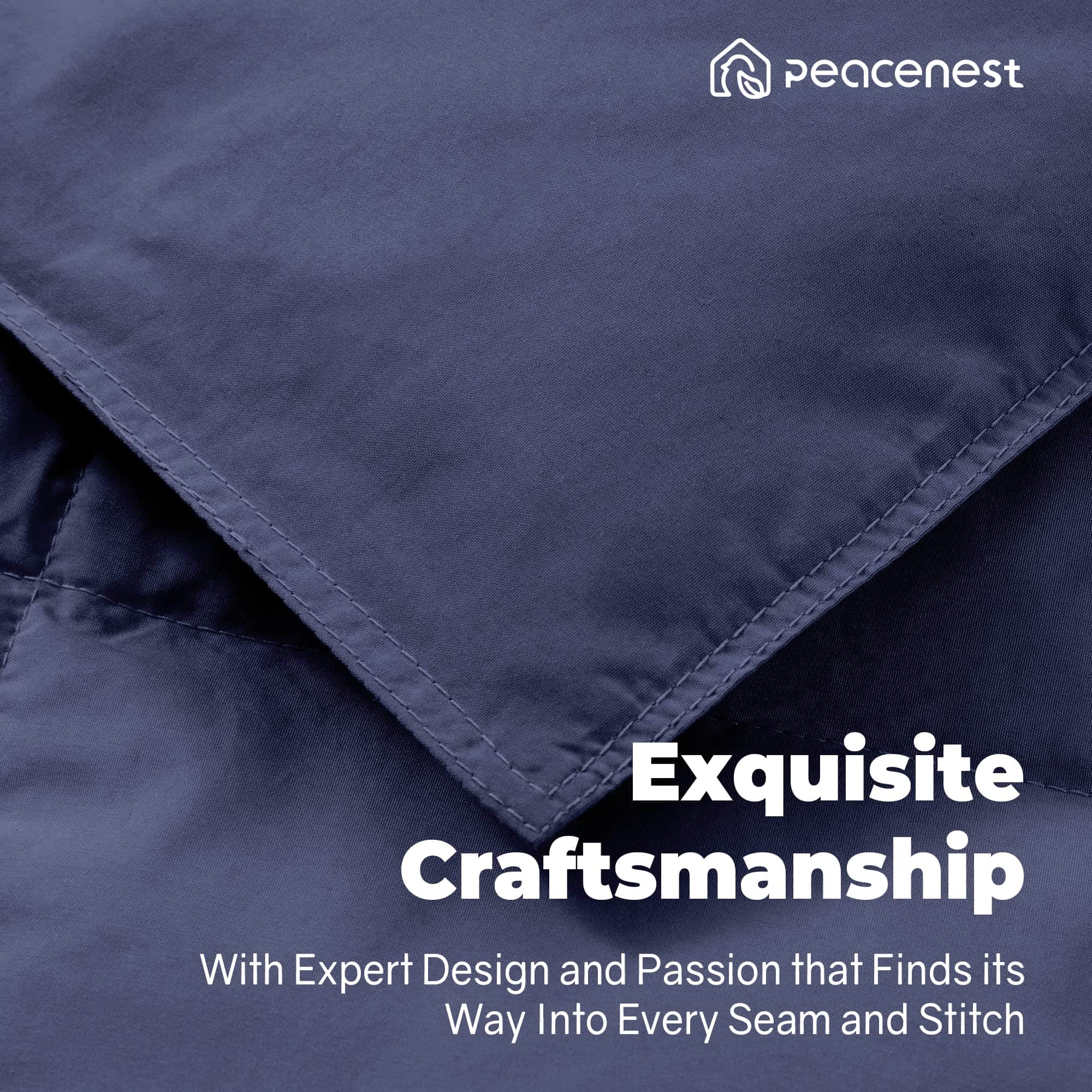 Mantas de Plumas Peace Nest para Sofá 50x70 -Azul Marino - Imagen 10