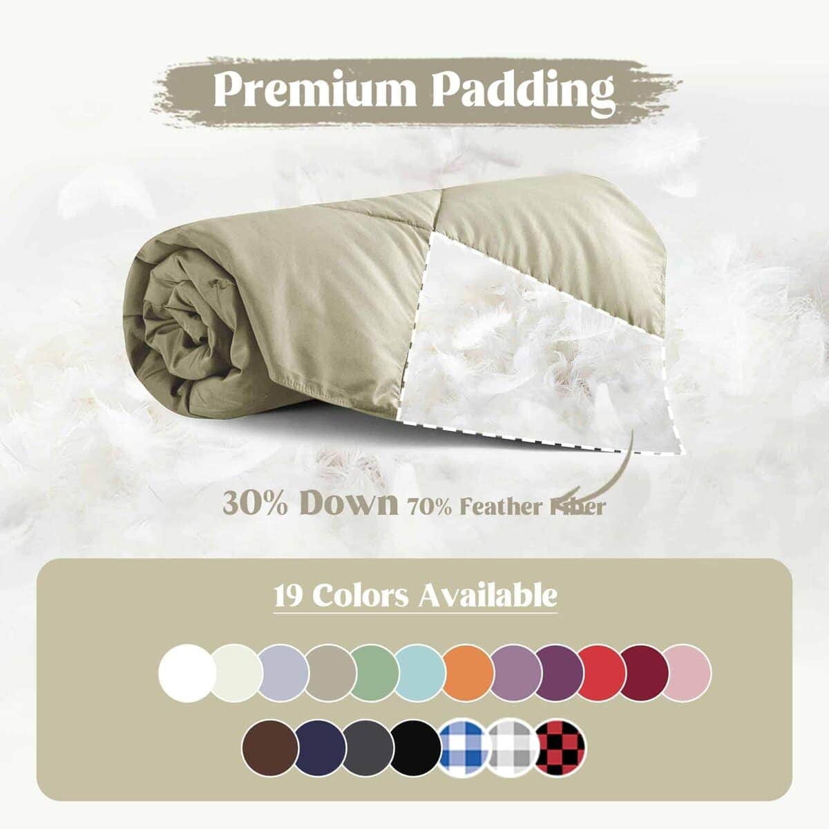 Manta de plumas suave puredown para sofá ligera y portable - Imagen 4