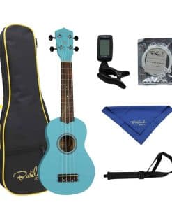 Kit de Iniciación a Ukulele Soprano de Madera Hecho a Mano