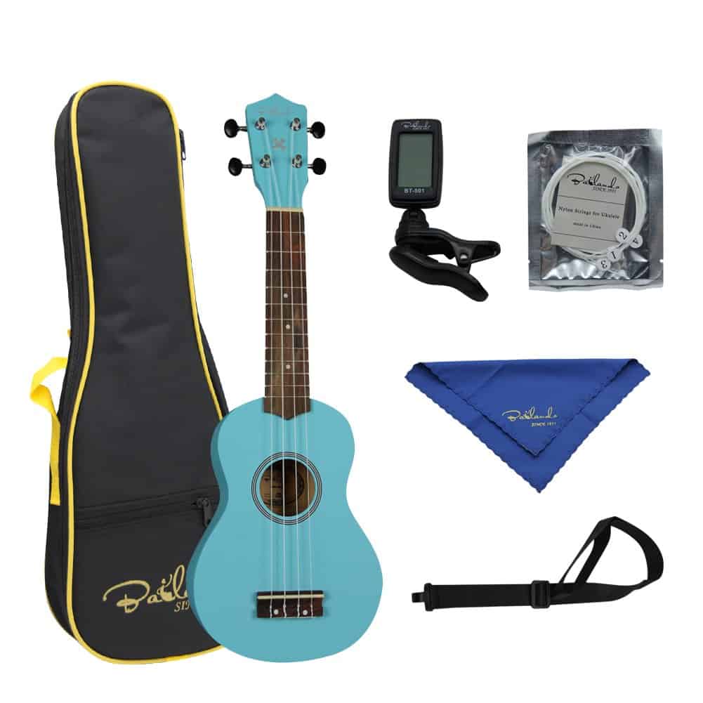 Kit de Iniciación a Ukulele Soprano de Madera Hecho a Mano