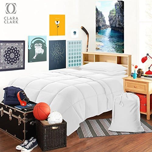 Juego de sábanas Twin XL blanco - Sábanas de algodón 100% - Imagen 4