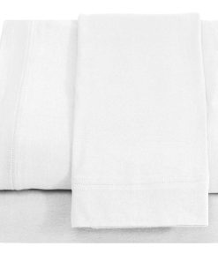 Juego de sábanas Twin XL blanco - Sábanas de algodón 100%