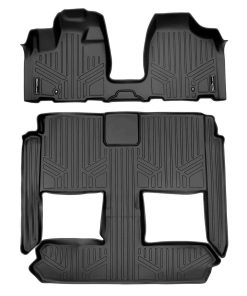 Juego de alfombrillas MAXLINER de 3 filas en negro para