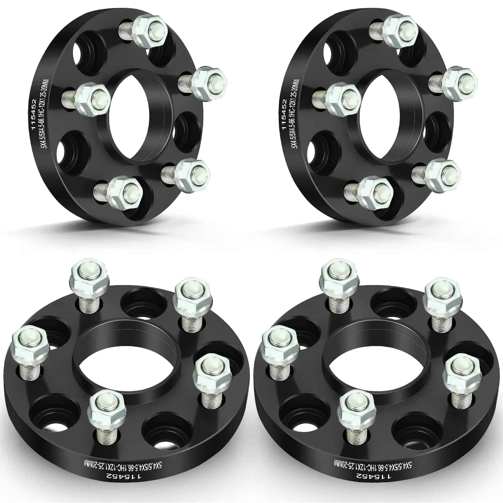 OCPTY Separadores de rueda 5x4.5 20mm Hubcentric 5 birlos