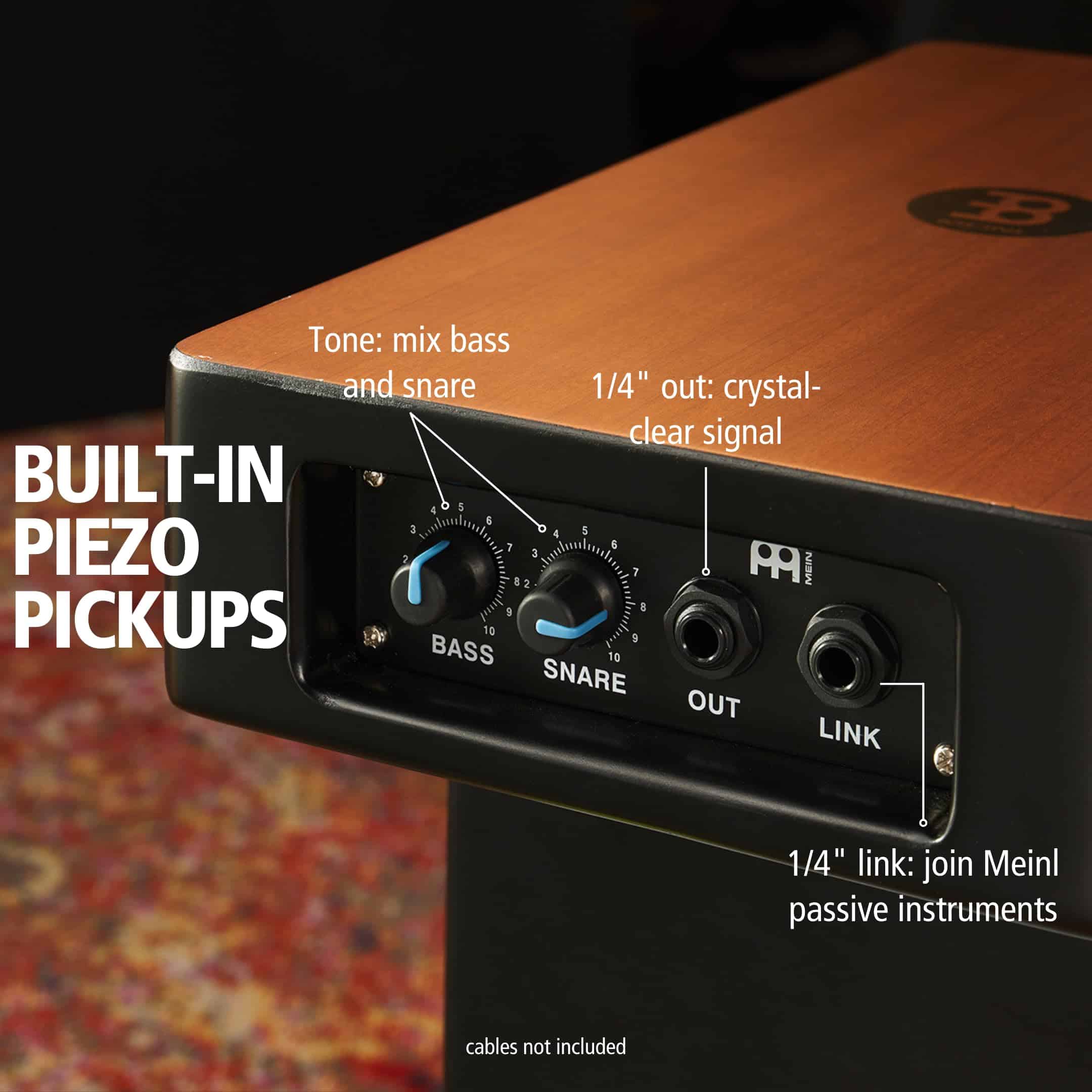 Meinl Pickup Slaptop Cajon Box Drum con Snares Internos y - Imagen 4