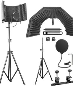 AxcessAbles Gran Escudo de Aislamiento para Micrófono de