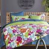 Juego de Funda nórdica con estampado floral acuarela de 3