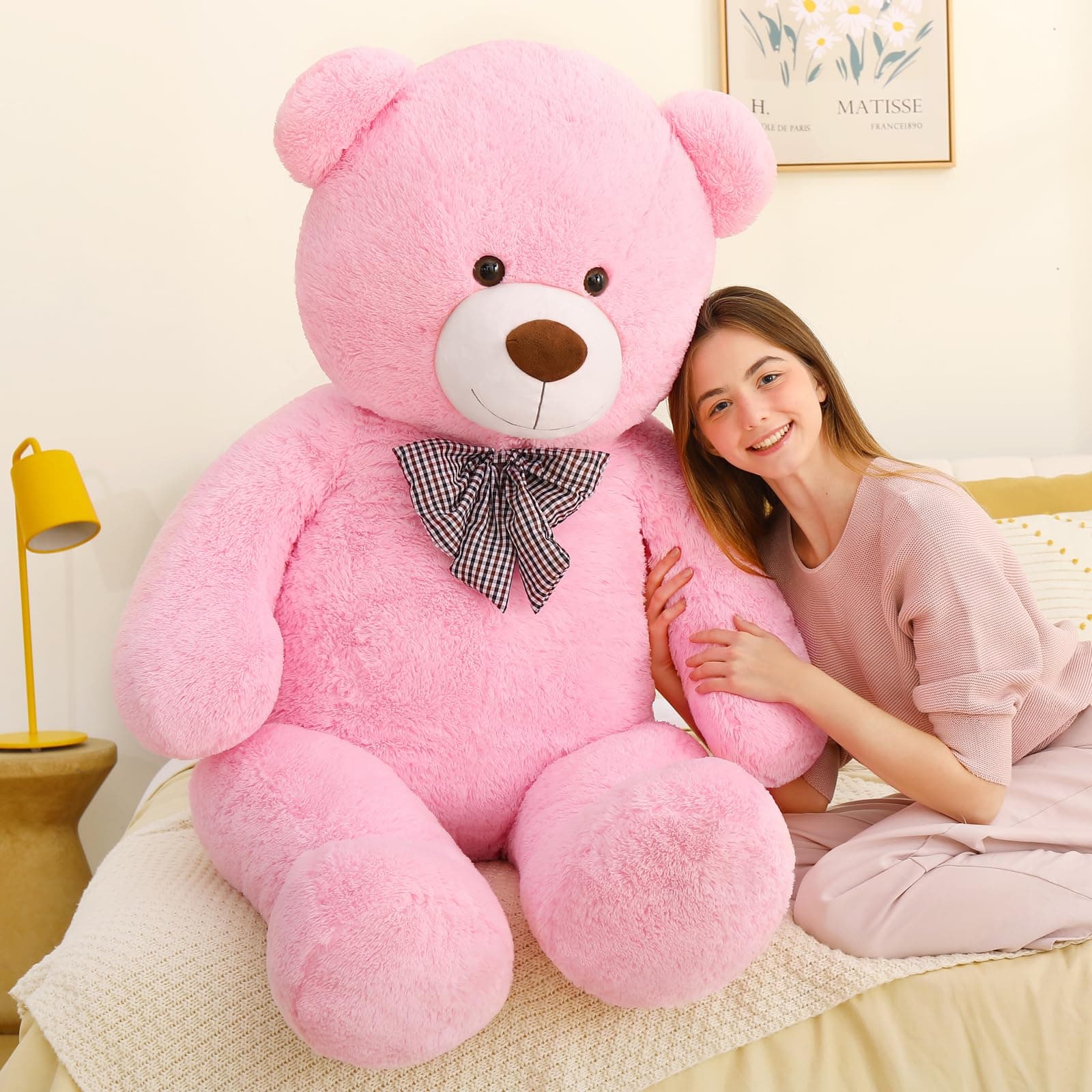 MaoGoLan Oso de Peluche Gigante Rosa de 55 pulgadas Oso - Imagen 4