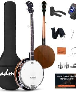 Set de Banjo de 5 Cuerdas ADM Banjo de Tamaño Completo con