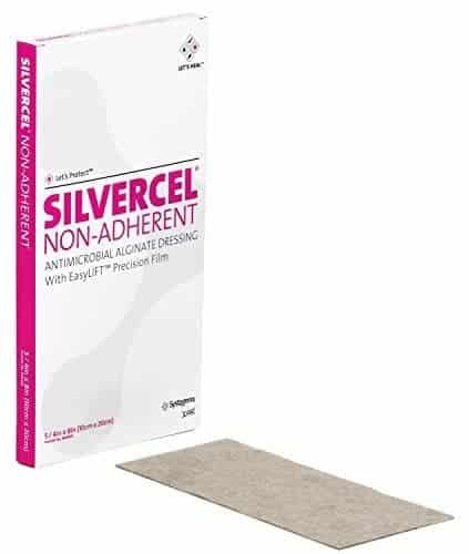 Apósito de alginato antimicrobiano no adherente Silvercel 4