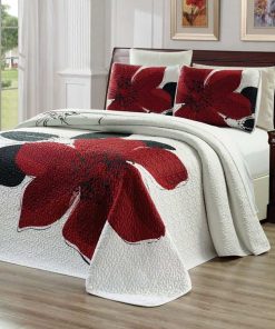 Juego de Colcha Reversible D'DECOR Grand Linen de 3 Piezas
