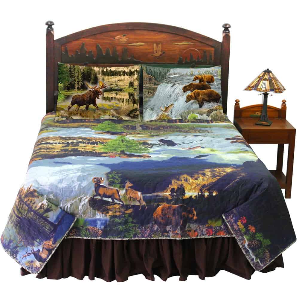 Edredón Super Queen Size Patch Magic Wilderness Galore,