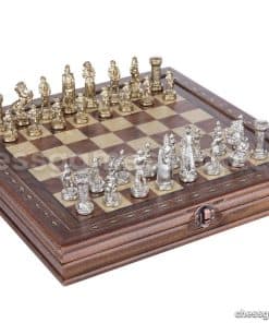 Juego de Ajedrez de Lujo Hecho a Mano - Piezas de Ajedrez