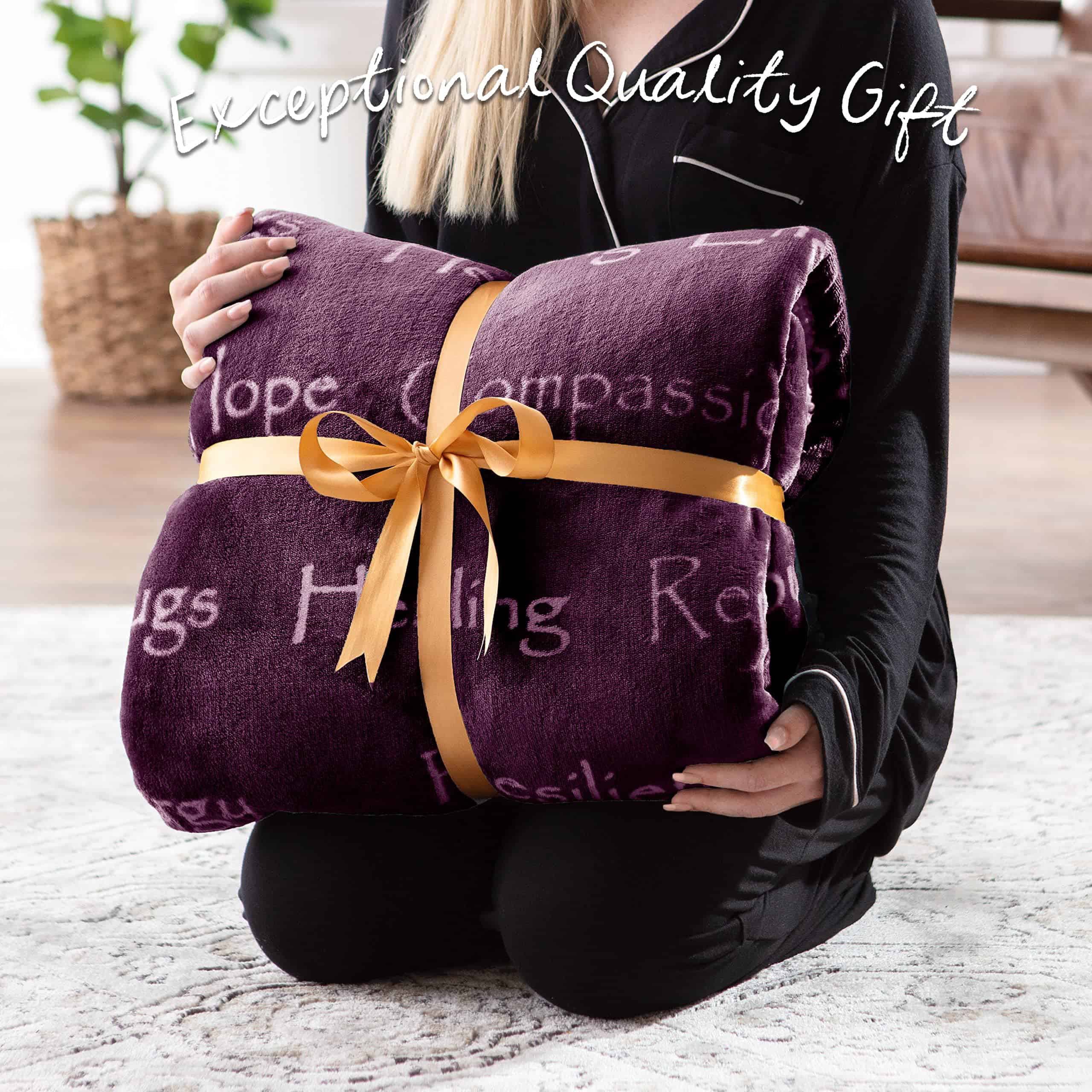 Manta de Regalo Chanasya Healing Warm Hugs -Berenjena - Imagen 5