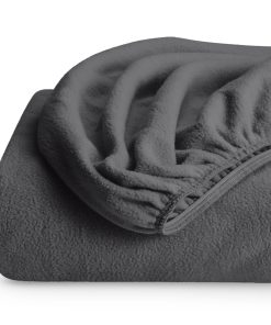 Sábana Ajustable de Tela Polar Súper Suave Bare Home -