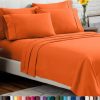Juego de sábanas Twin XL de Bare Home - -Naranja