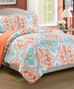 Juego de Funda Nórdica Abstracta Grand Linen de 3 Piezas