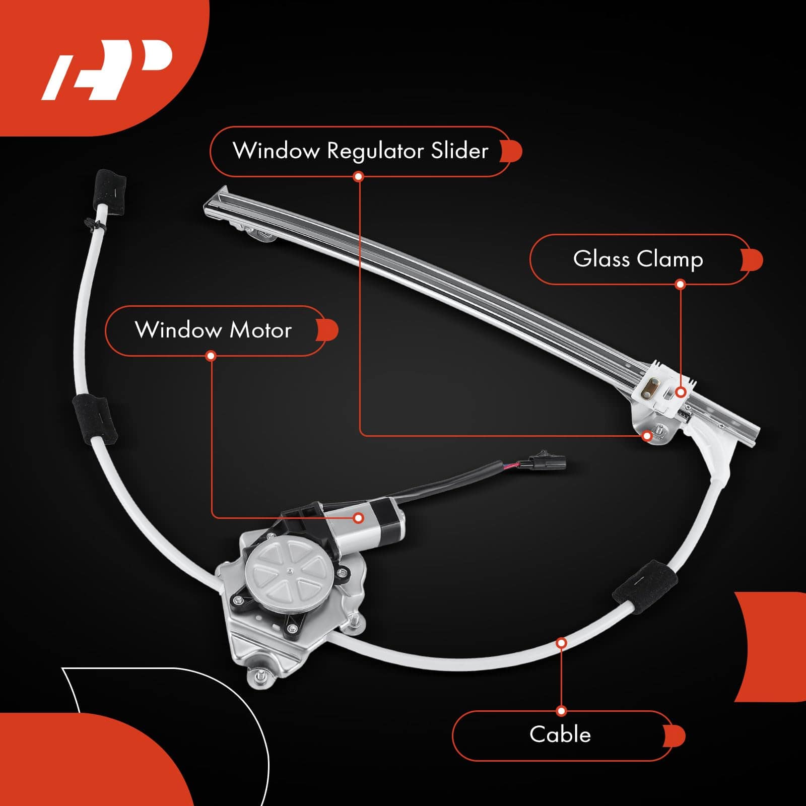 Ensamblaje de Regulador de Ventana y Motor - Pasajero - Imagen 7