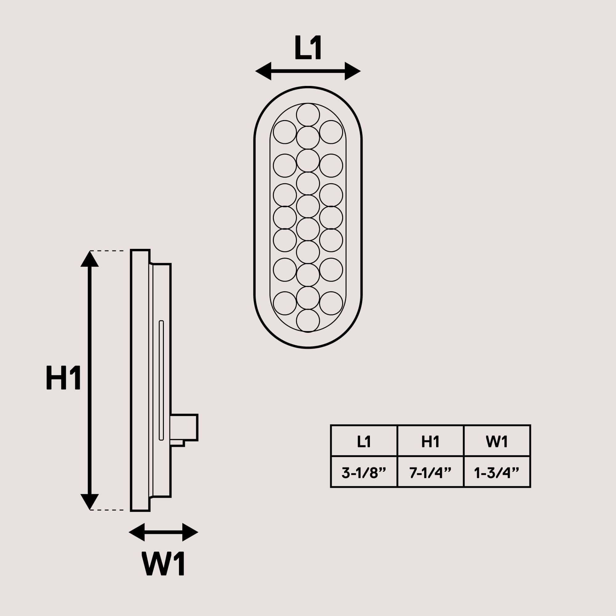TRUE MODS 4pc 6" Juego de luces traseras LED ovales rojas - Imagen 7