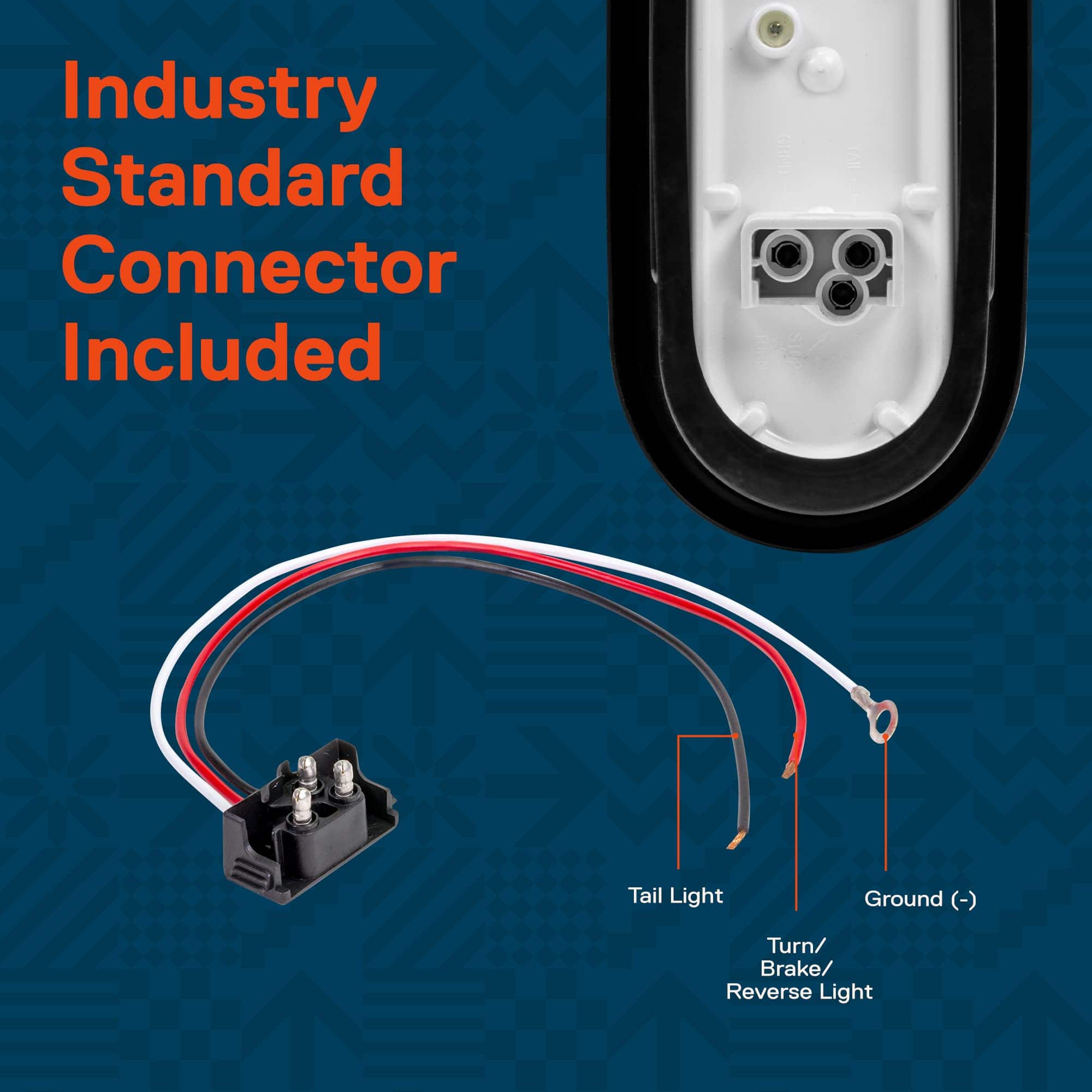 TRUE MODS 4pc 6" Juego de luces traseras LED ovales rojas - Imagen 3