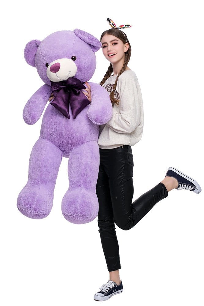 Oso de Peluche Gigante Morado de 47 pulgadas Oso de Peluche - Imagen 6