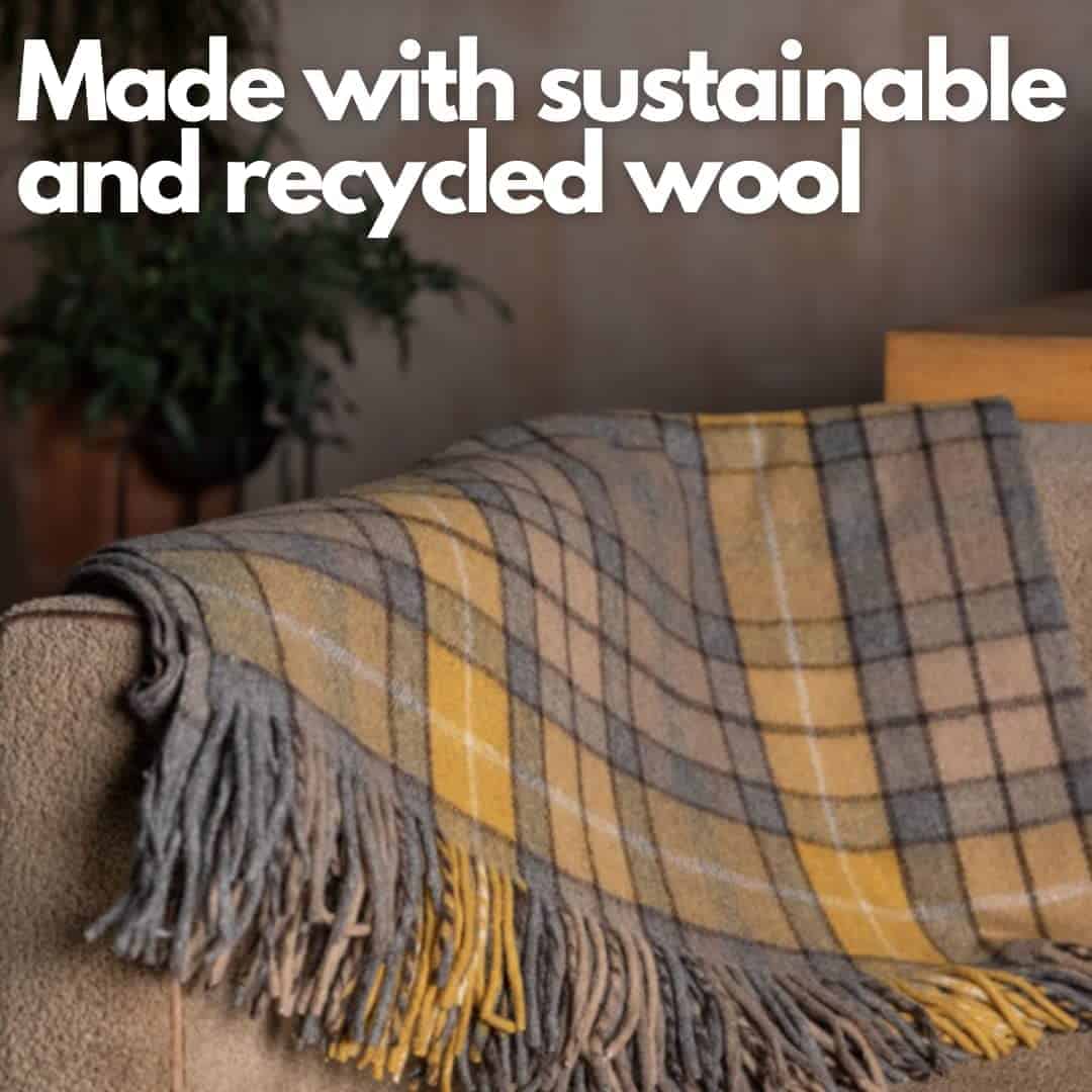 Manta de Viaje de Rodilla en Tartán de Lana de The Scotland - Imagen 3