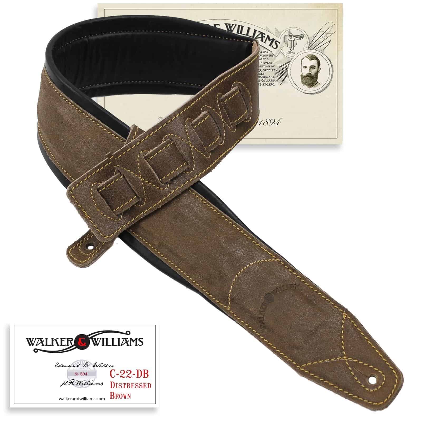 Correa de cuero de grano premium con acabado marrón