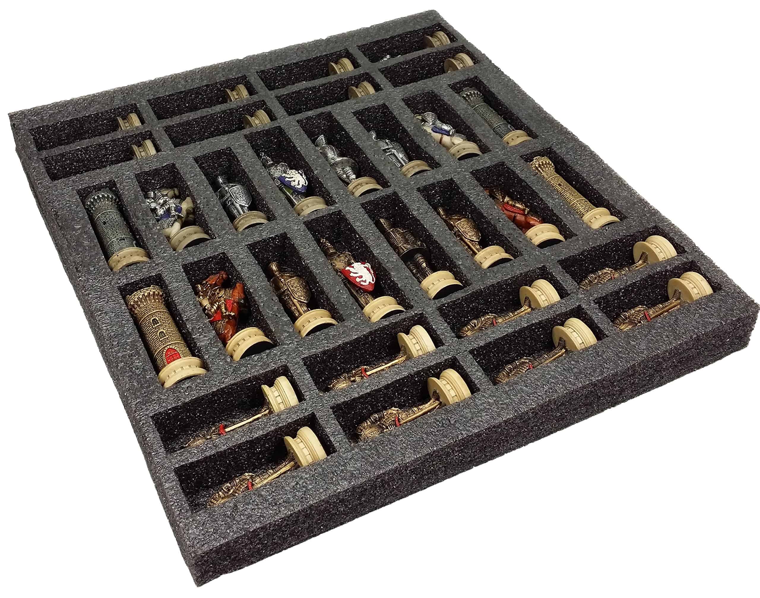 Juego de ajedrez de los tiempos medievales Cruzadas - Imagen 4