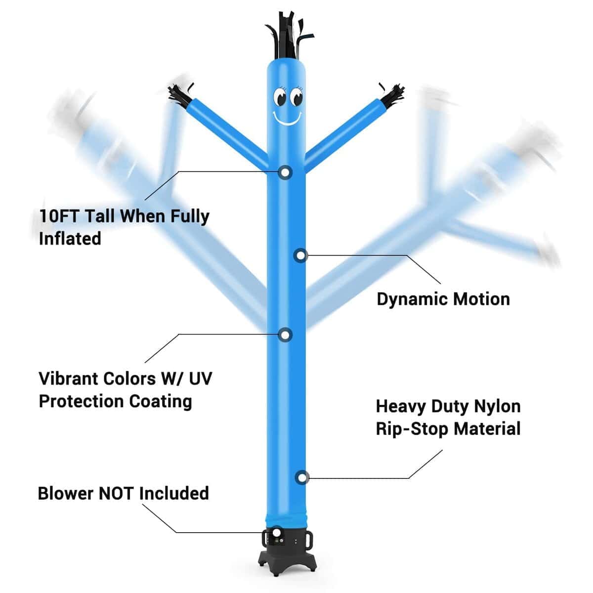 MOUNTO 20ft 18 pulgadas Títere Bailarín de Tubo de Hombre - Imagen 4