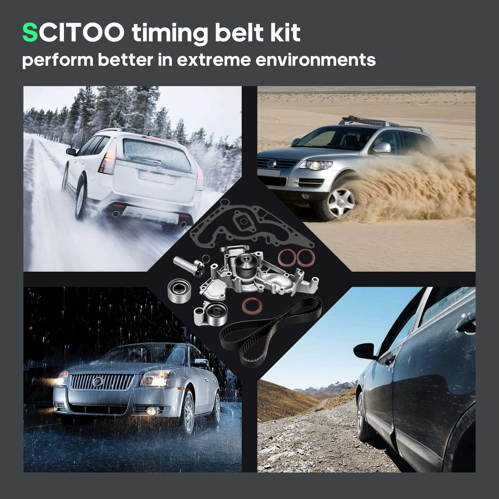 Kit de correa de tiempo del motor SCITOO -400 SC400 - Imagen 5