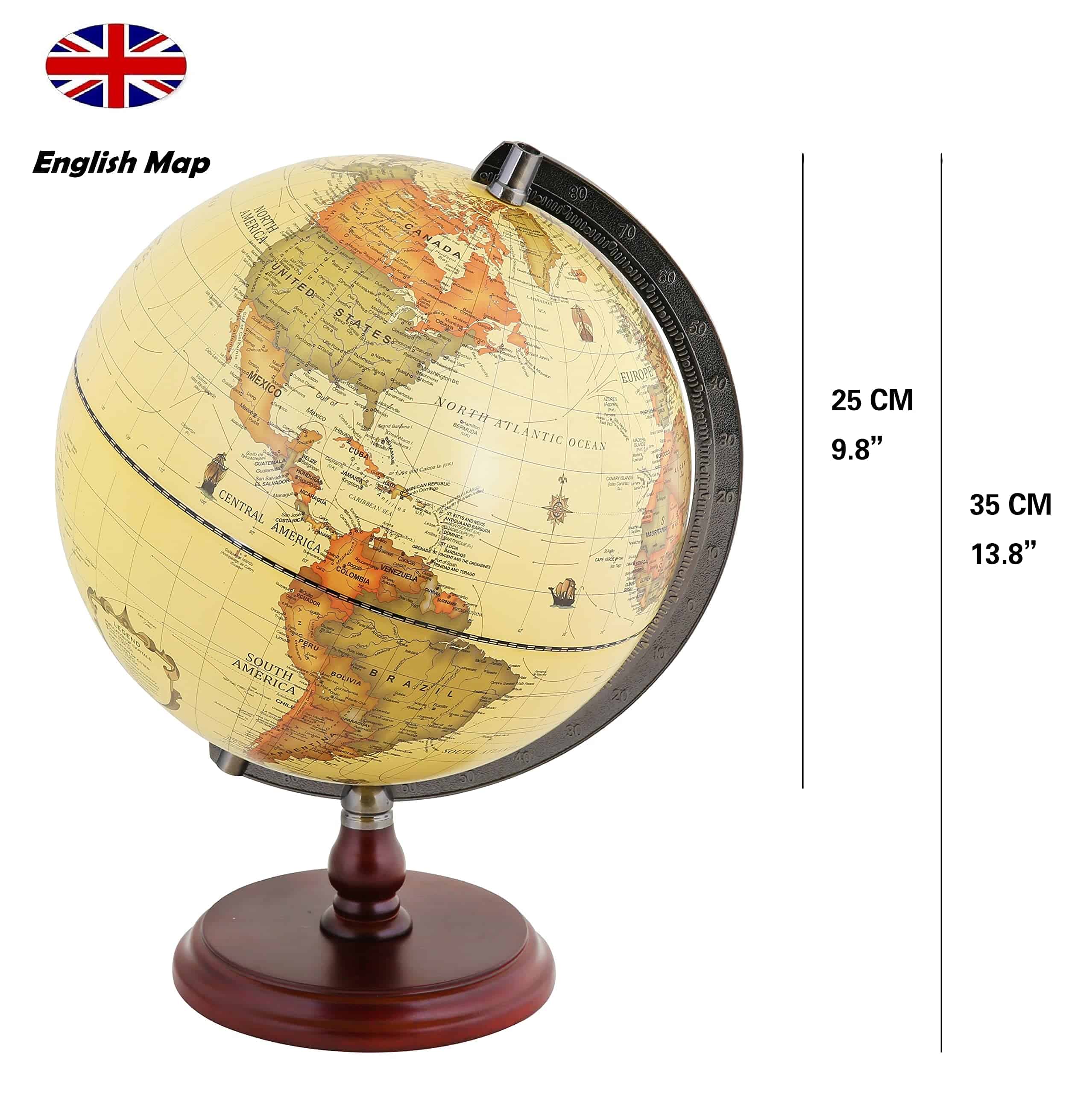 Globo Antiguo Exerz de 10" con Base de Madera - Globo - Imagen 3