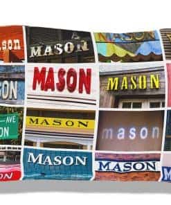 Funda de Almohada Personalizada MASON con el nombre en