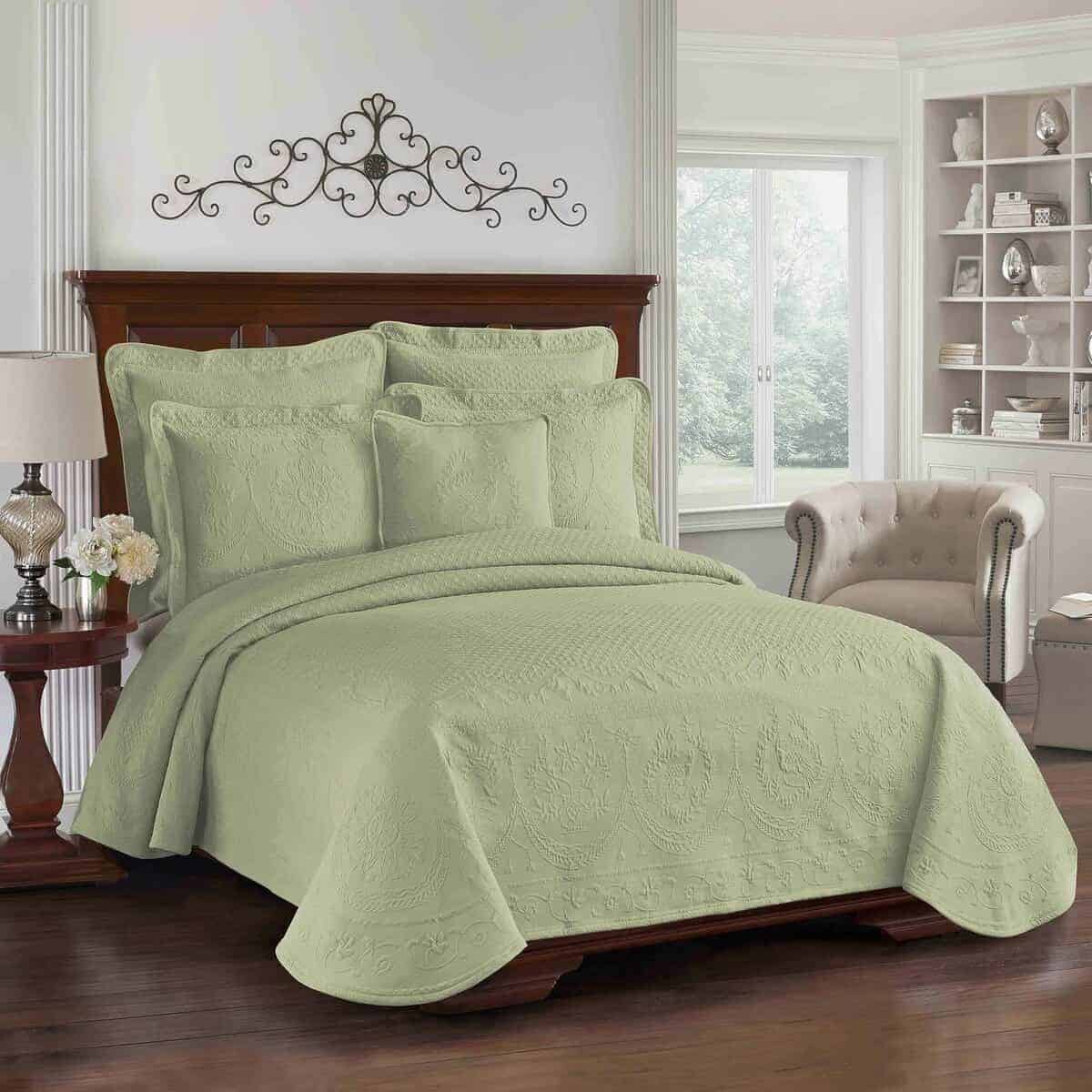 Colcha Matelaseada King Charles Modern Farmhouse Floral de